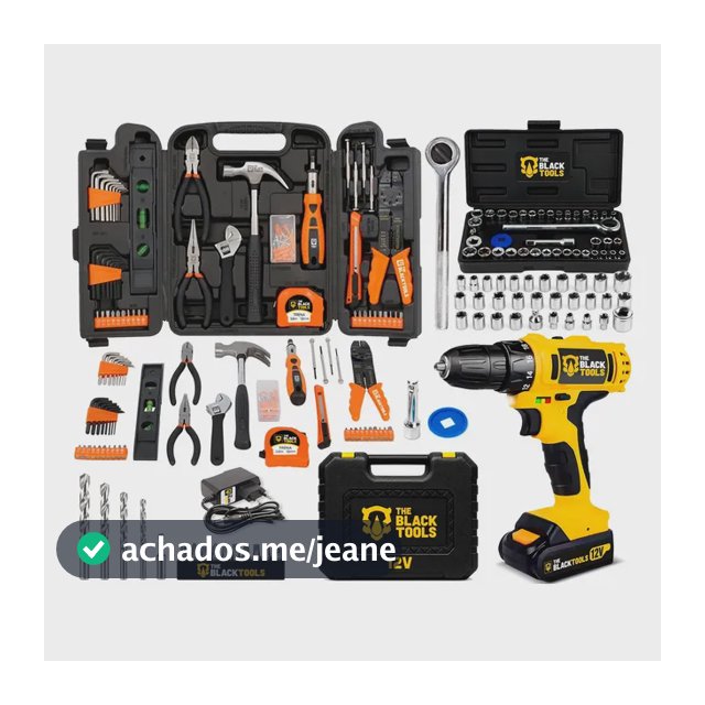 The Black Tools Tbt169-tb12e Estruturada Preto