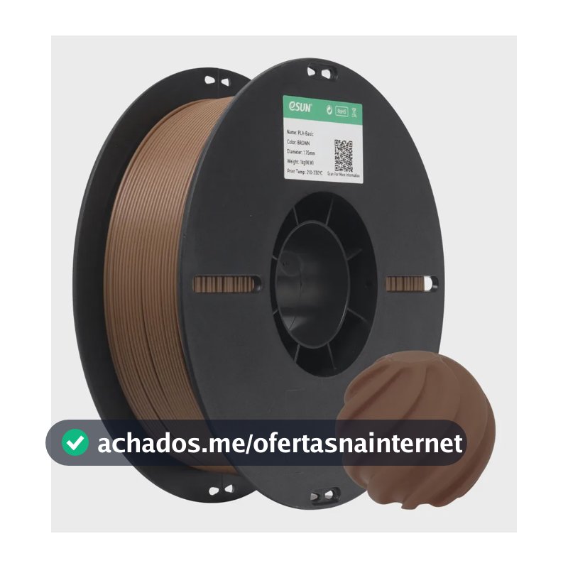 Filamento Pla Basic Esun High Speed - Basic Series - 1kg Marrom
