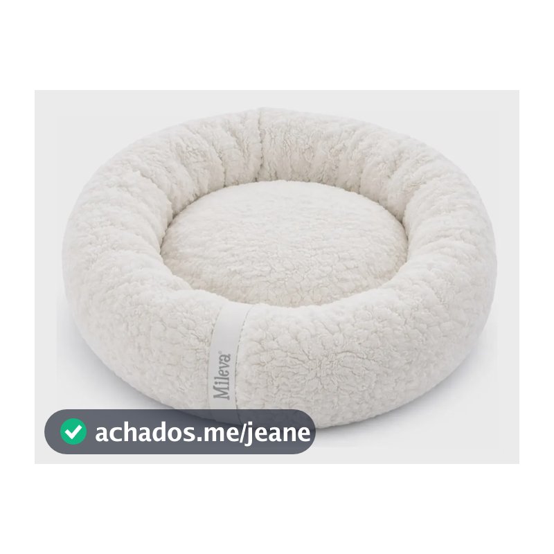 Cama De Gato Caminha Nuvem Ninho Pet Soft Redonda 50x50cm Cor Sherpa