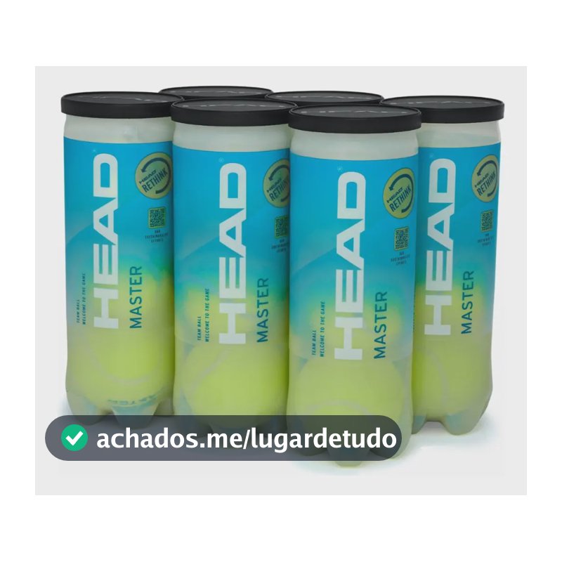 Bola De Tênis Head Master Pack Com 6 Tubos