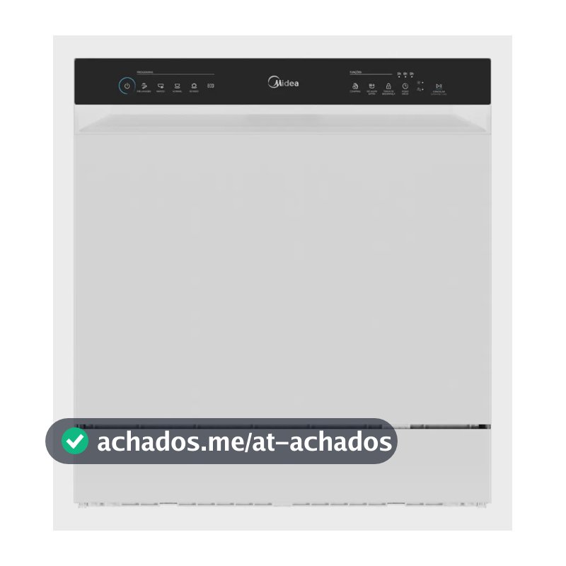 Lava Louças 8 Serviços Branco Touch Plus Midea