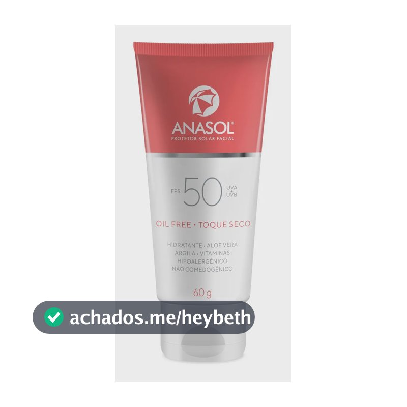 Protetor Solar Facial Fps 50 - Anasol 60g