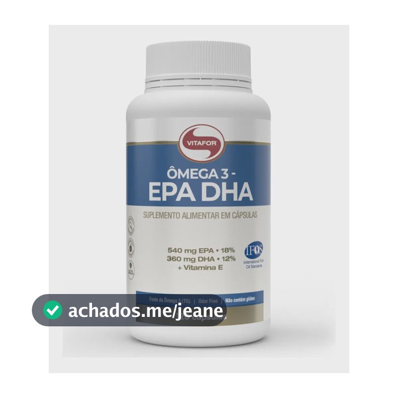 Ômega 3 Epa Dha 120 Cápsulas Vitafor Sem Sabor