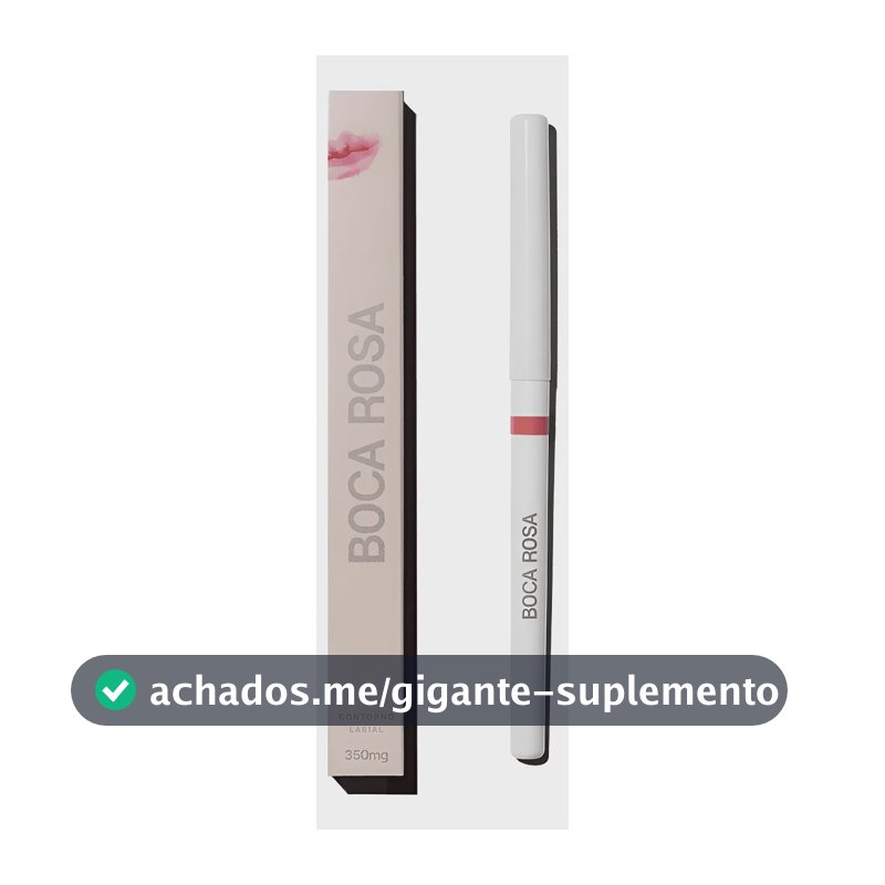 Contorno Labial Retrátil Boca Rosa Amêndoa à Prova d'Água