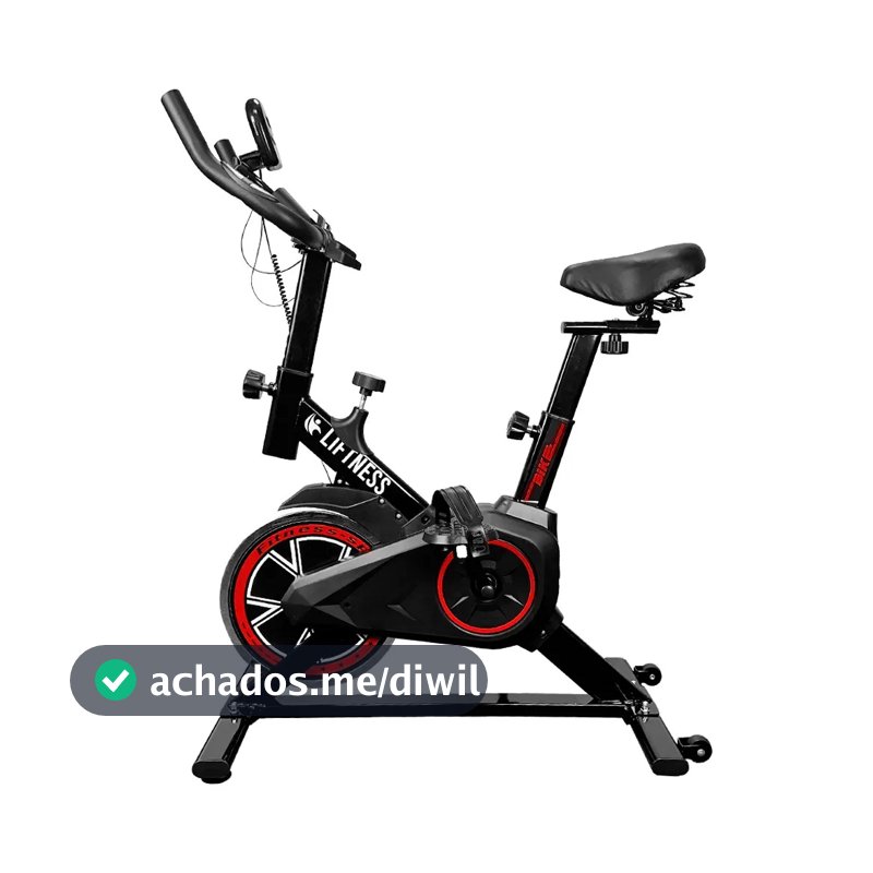 Bicicleta Ergométrica Profissional Spinning X11 Em Aço Carbono Suporta Até 120kg - Liftness Preto