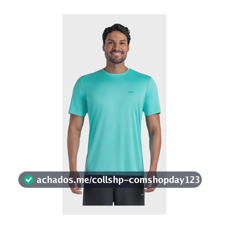 Camiseta De Academia Corrida Masculina Essential Olympikus Ciano P