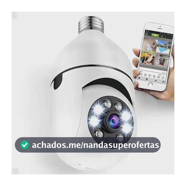 Câmera IP Wi-Fi Yoosee 360º Full HD Espiã Segurança Bivolt Branca