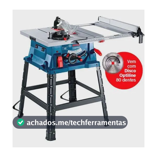 Serra Circular Mesa 10 Pol 1800w Professional Gts 254 Bosch