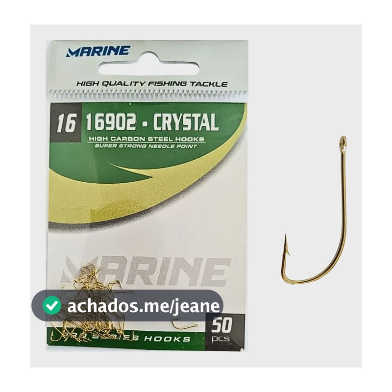 Anzol 16902 Crystal N16 50 Un. Dourado Marine Sports Pesca