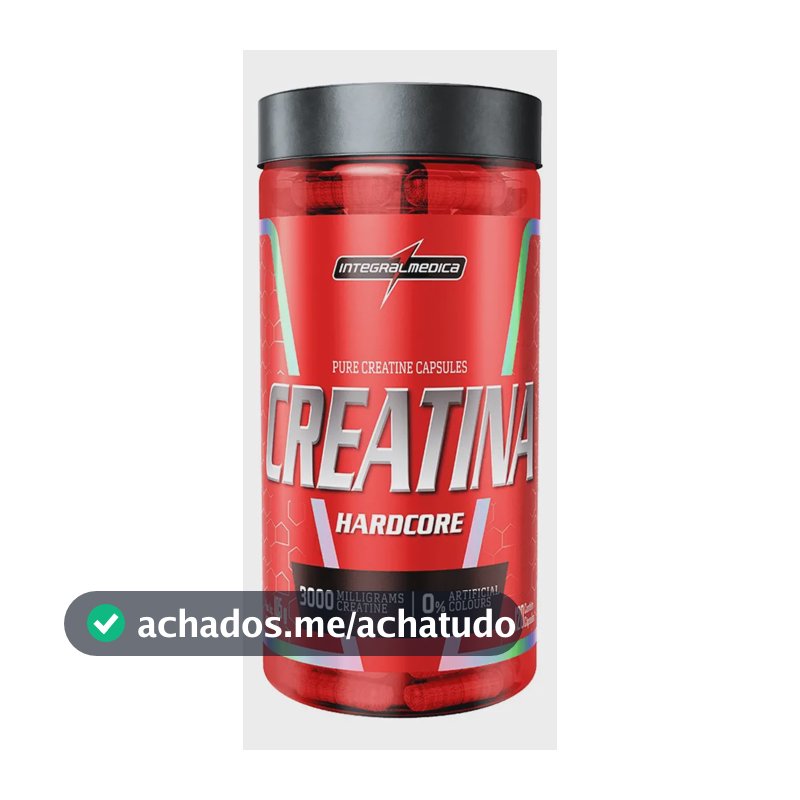 Creatina Integralmédica Hardcore em cápsula Sem sabor x 105g de 120 un