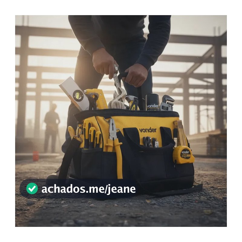 Bolsa Lona Para Ferramentas Fundo Emborrachado Bl-017 Vonder