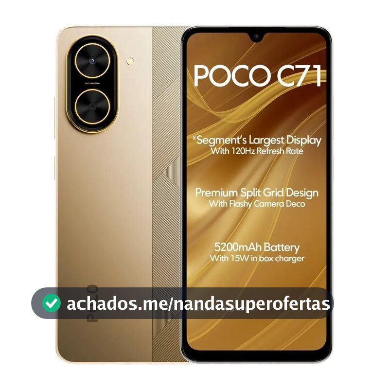 Xiaomi Poco Poco C71 4G Dual Sim 128 Gb Dourado-escuro 4 Gb Ram