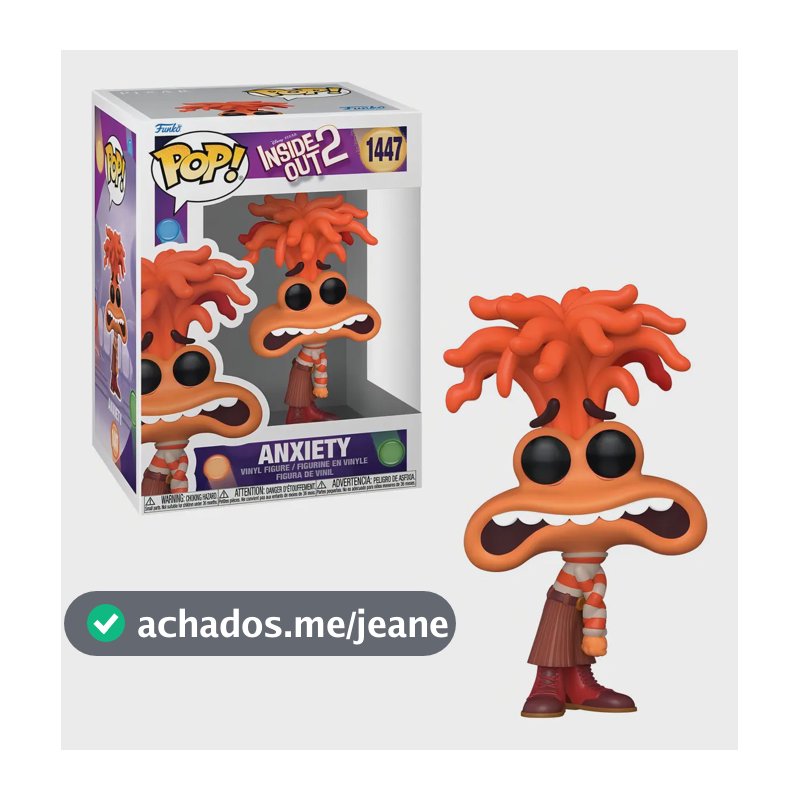 Boneco Funko Pop Disney Divertida Mente 2 1447