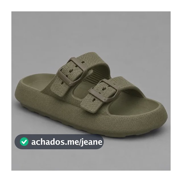 Sandália Chinelo Birken Nuvem Anatômica Tira Dupla Flatform