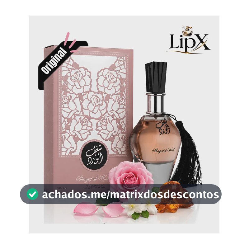 Perfume Arabe Shagaf Al Ward Feminino Edp 100ml