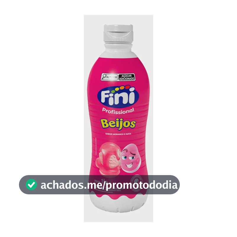 Calda De Sorvete Fini Sabor Beijos 1,01kg