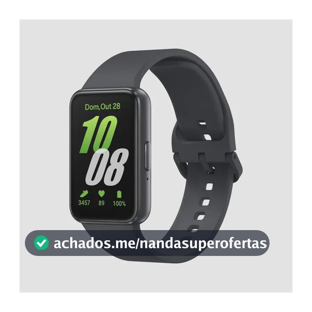 Samsung Galaxy Fit3 Pulseira Esportiva Grafite Esportivo