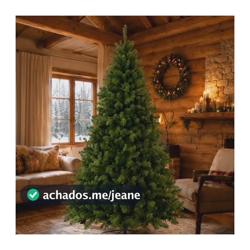 Árvore Natal Pinheiro Luxo 150cm 350 Galhos Cheia Realista Verde