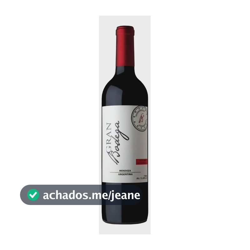 Vinho Argentino Tinto Blend Malbec E Bonarda 750ml Gran Bodega
