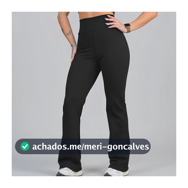 Calça Legging Leg Flare Zero Transparência Grossa Academia