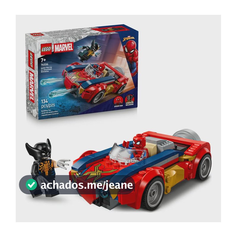 Carro LEGO® Marvel Spider-Man vs. Wolverine Venomized 76336