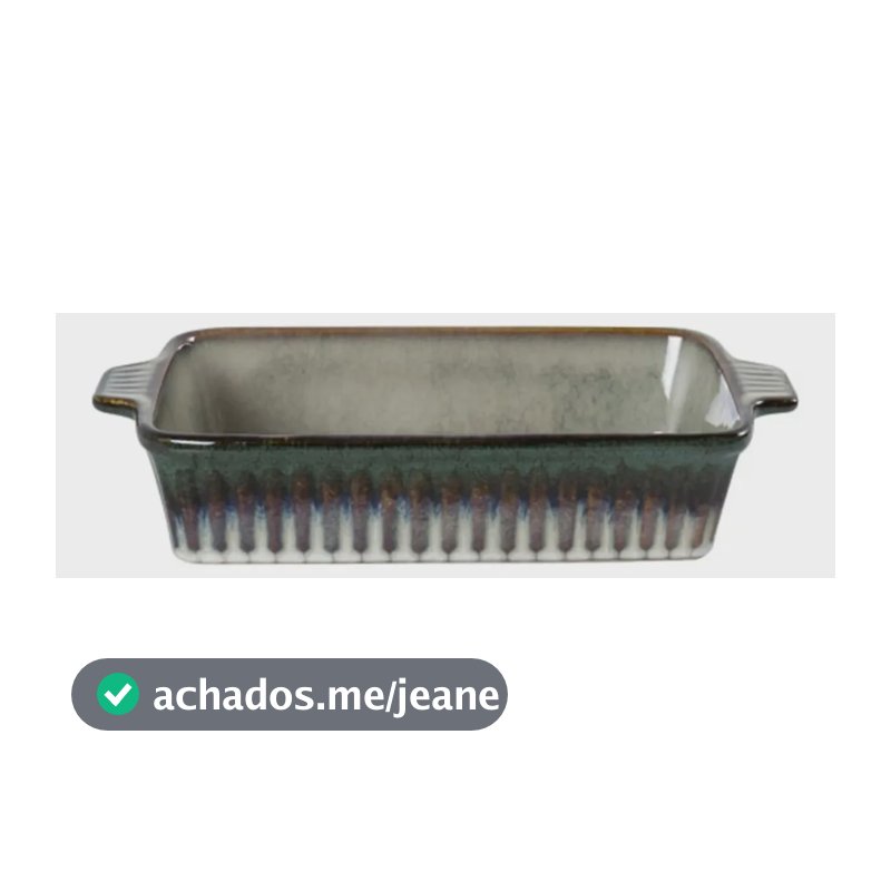 Travessa Mist Retangular De Cerâmica 750ml - L'hermitage