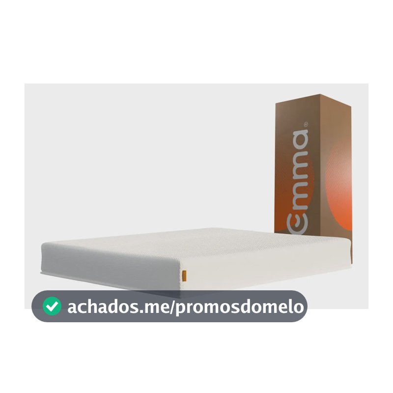 Colchão Queen Emma Basics 17 – 158x198cm - Espuma D28 17cm com Tecnologia Alemã, Embalado à Vácuo, Firmeza Ideal, Suporte Confortável