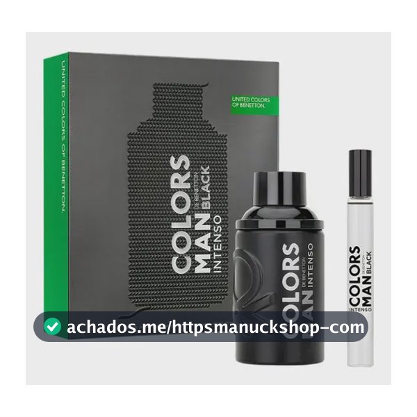Perfume Benetton Colors Black Intense Masculino Eau de Parfum de 100 mL