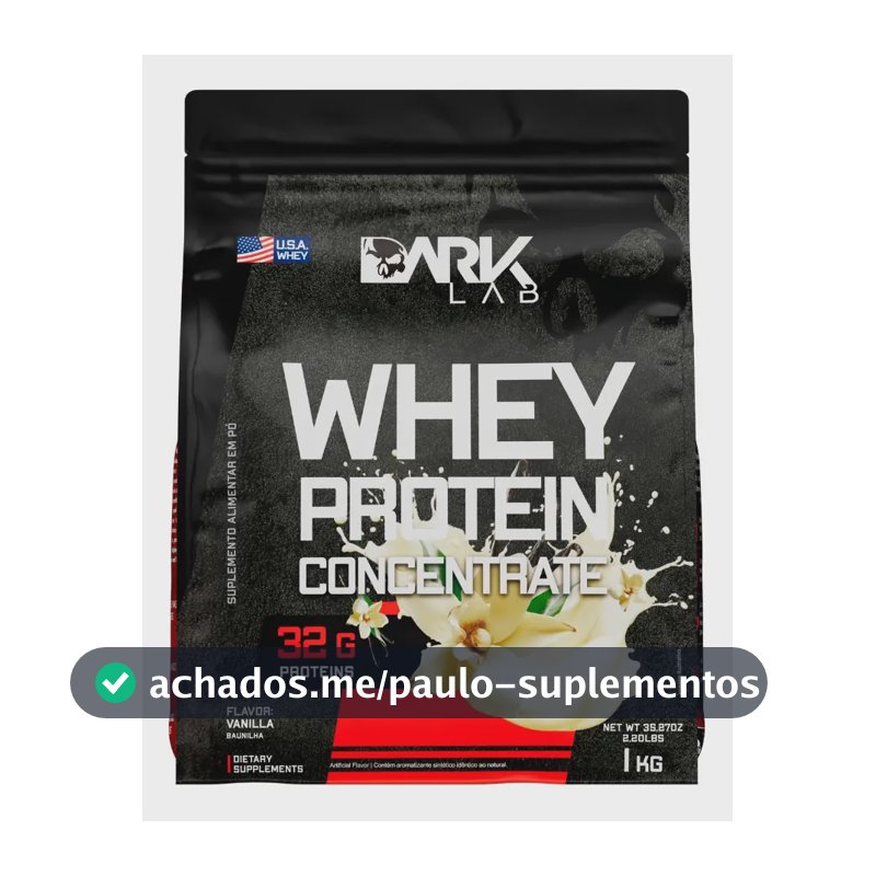 Whey Protein Concentrado 1kg Dark Lab Sabor Baunilha