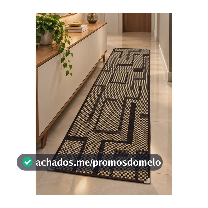 Passadeira Sisal Tapete Cozinha 1,50x0,50 Antiderrapante 1.5 M 50 Cm Marrom