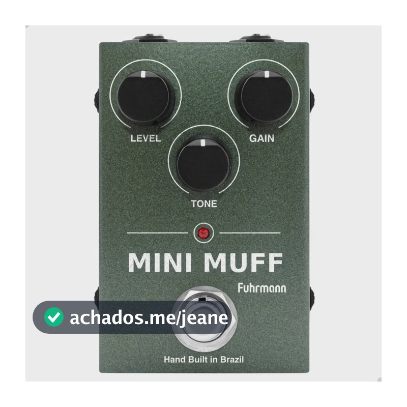 Pedal De Efeito Analógico Mini Muff Fuhrmann Verde-claro