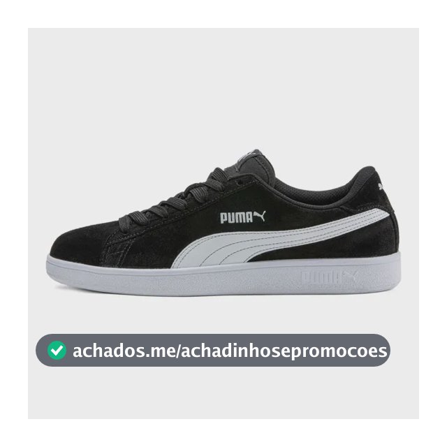 Tênis Smash V2 Puma Preto E Branco 40 Br