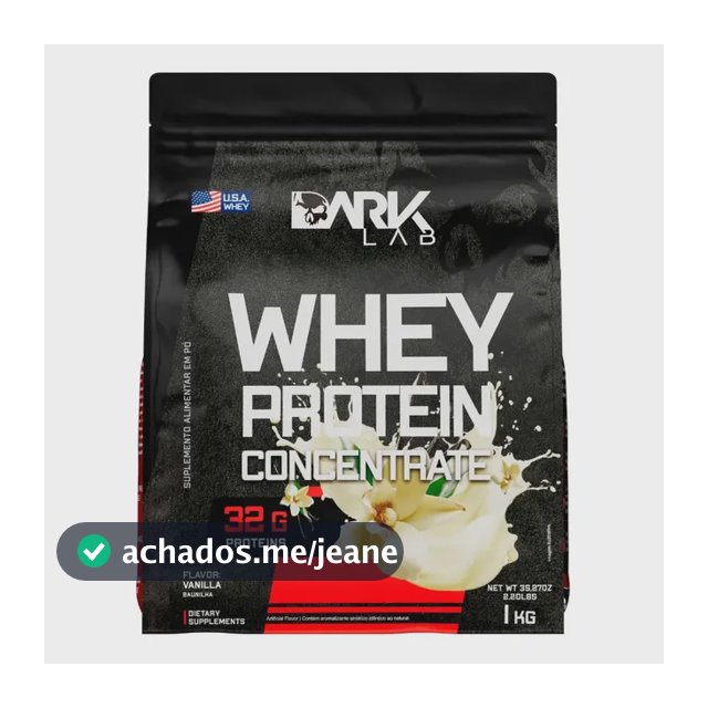 Whey Protein Concentrado 1kg Dark Lab Sabor Baunilha