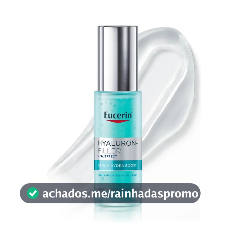 EUCERIN Sérum Facial Daily Booster Ultraleve 30ml, 24h Hidratação, Fortalecedor, Hyaluron-Filler, Ácido Hialurônico, Antirrugas, Hidratante