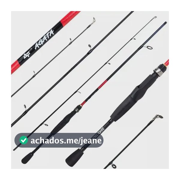 Vara De Molinete Albatroz Fishing Agata S602 1,80m 6-12lbs Preto
