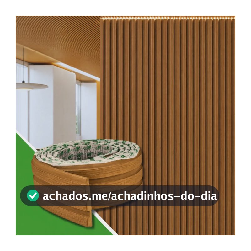 Painel Ripado Laminado Linha Madeto Meu Rodapé 10mt Cor Cinamomo