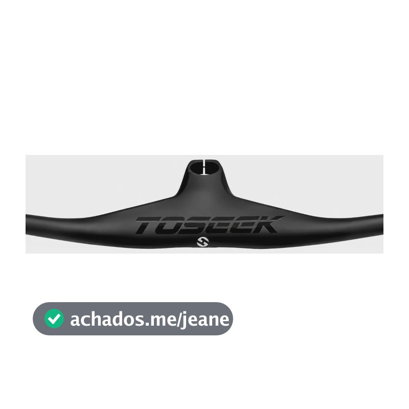 Guidão Integrado De Carbono Toray -17  Bike Mtb Super Leve Preto 70mm