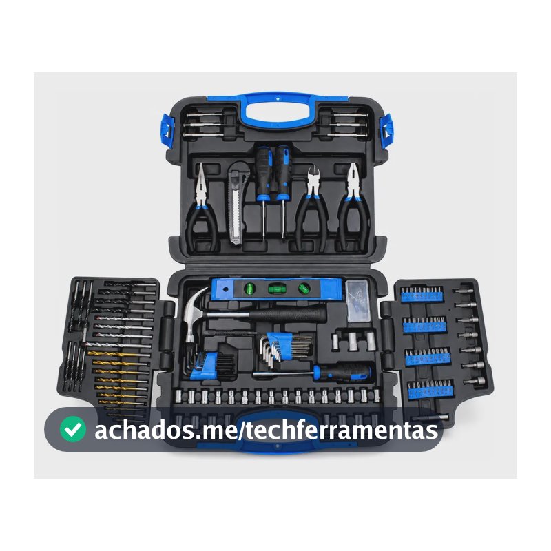 Maleta Jogo De Ferramentas 145 Peças Cor Cinza-escuro C/nfe Cinza-escuro
