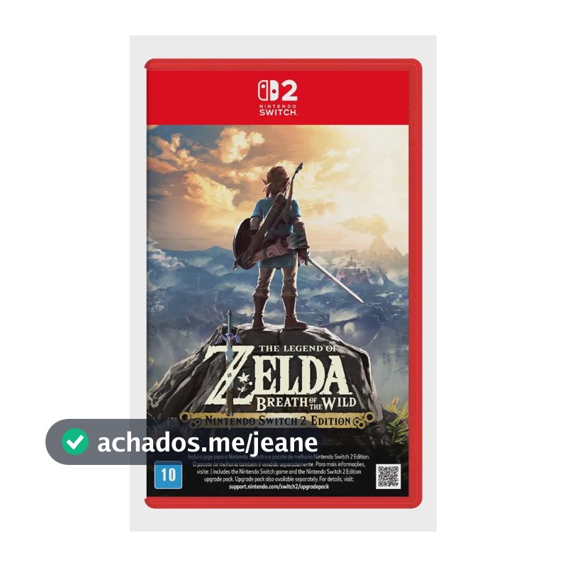 Jogo The Legend Of Zelda:breath Of The Wild Para Nintendo Switch 2