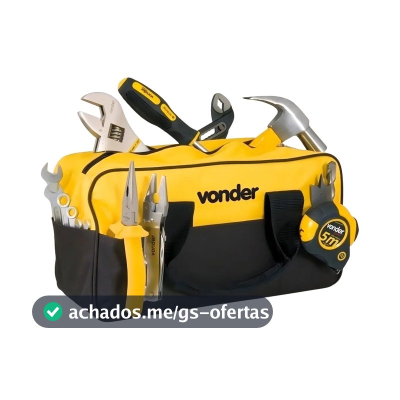 Bolsa Em Lona Para Ferramentas Bl-005 Com 8 Divisões Vonder