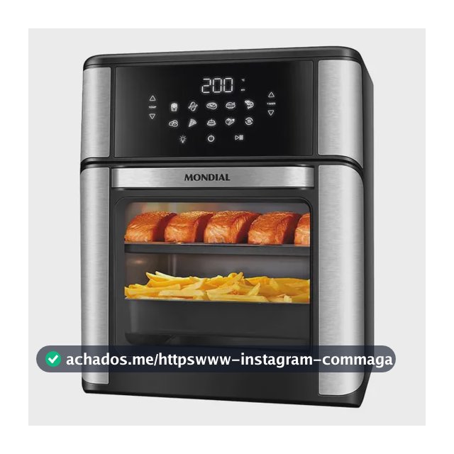 Fritadeira Air Fryer Forno Oven 12l Mondial AFON-12L-BIN