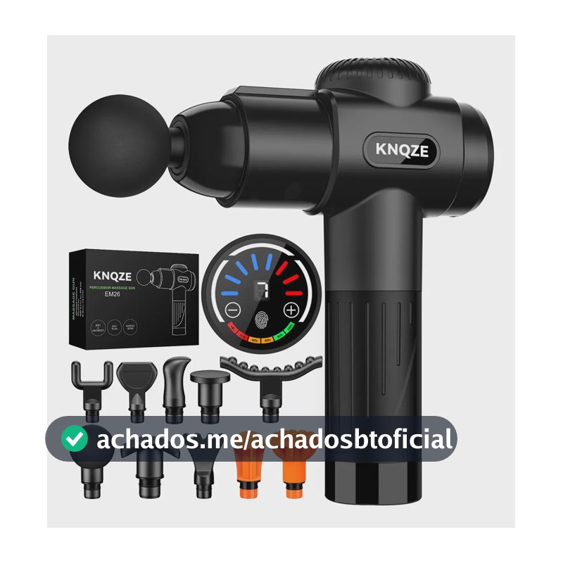 Pistola Massageadora Profissional Com Liberação Miofascial 127/220v Preto