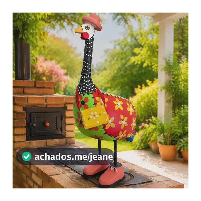 Galinha Decorativa Casa Jardim Área Gourmet Sofisticada Bota