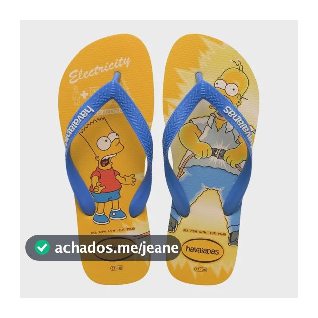 Chinelo Havaianas Top The Simpsons Masculino E Feminino
