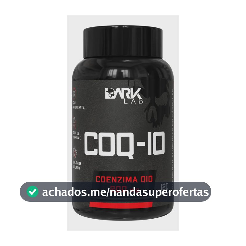 Coenzima Q10 200mg Por Porção 120 Cápsulas Dark Lab Sem Sabor