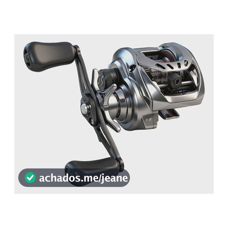 Carretilha De Pesca Dc Freio Eletrônico 7.2:1 10kg  Alumínio Prateado Direito