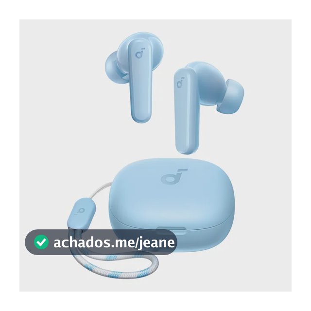 Fone De Ouvido Soundcore by Anker P20i Graves Poderosos e Impactantes Bluetooth 5.3 30H de Reprodução Resistência à Água 2 Mics IA para Chamadas Claras Personalização de Som via App Cor Azul-claro