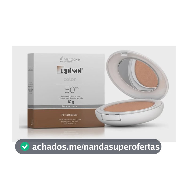 MANTECORP Protetor Solar Pó Compacto FPS 50 - Tom Médio