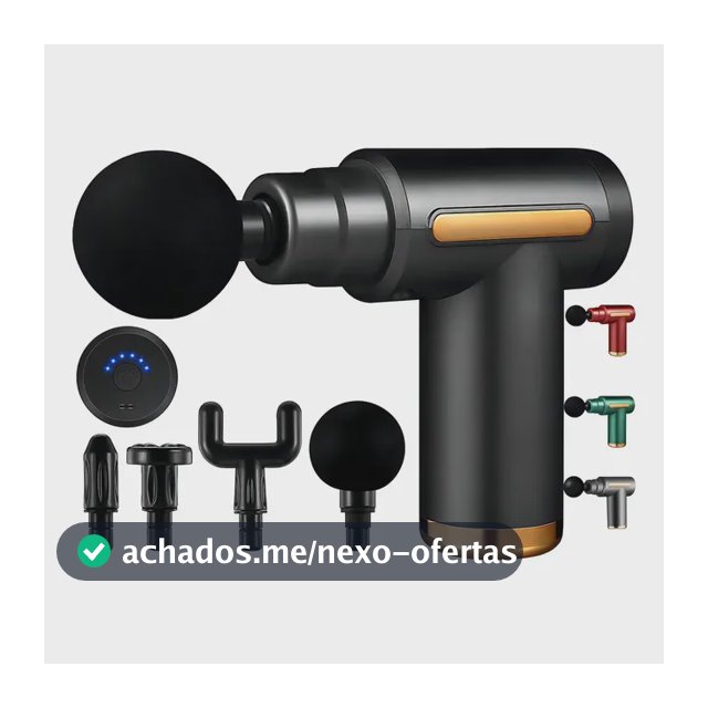 Pistola Mssageador Elétrico Profissional Muscular Portátil