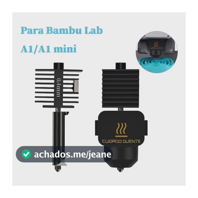 Hotend Para Bambu Lab A1 Impressora 3d - Kit Compatível Bico 0.2mm